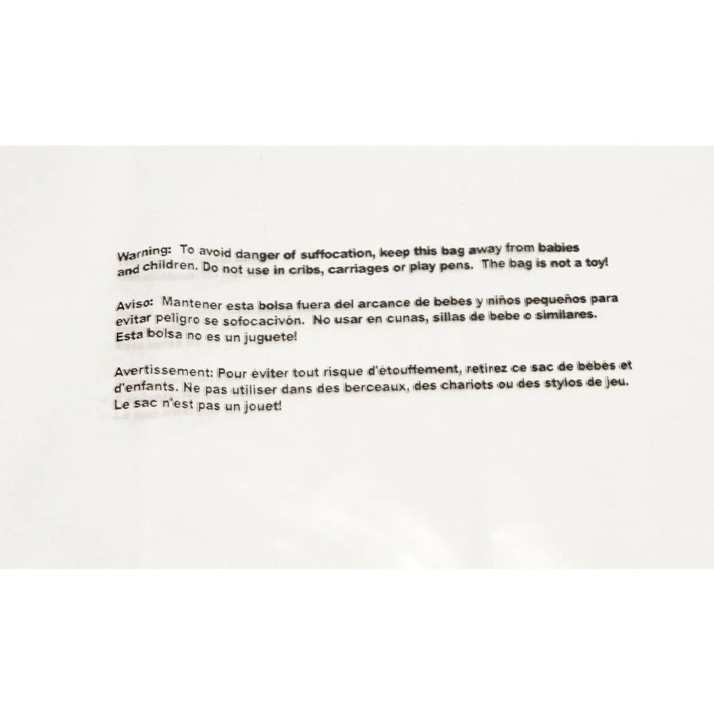 Pack of 50 Clear Poly Bags Zip Top Lock 18